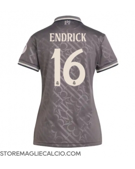 Real Madrid Endrick #16 Maglia Gara Terza Repliche 2024-25 Donna